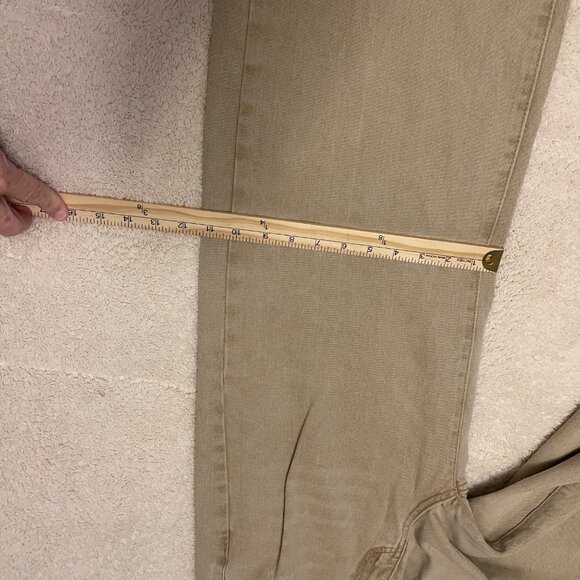 Shein Womens Medium Beige Wide-Leg Jeans Cotton Blend Relaxed Fit - Picture 9 of 16